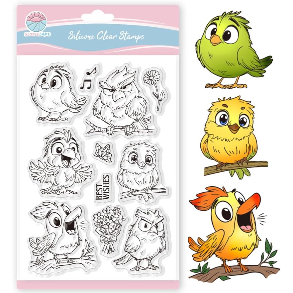 Scrapbooking 꽃 나비에 대 한 재미 있은 새 - Clear Silicone Stamps For Card Making 리뷰 및 가격