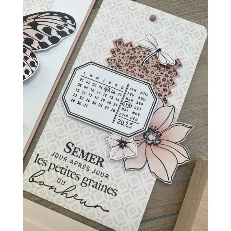 프랑스 투명 실리콘 블루밍 캘린더 스탬프 공예 엠보싱  - Clear Silicone Stamps For Card Making 리뷰 및 가격