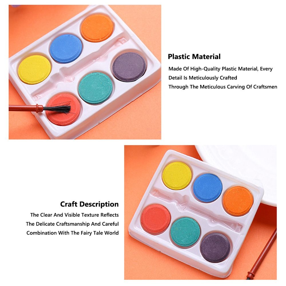 휴대용 페인팅 브러시 수채화 물감 세트 6색 세척 가능 - Watercolor Paint Set Solid Pigment 리뷰 및 가격