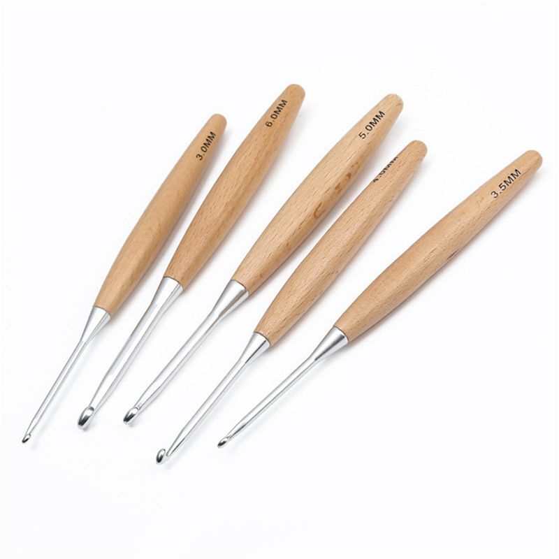 M12K-40개 세트, 3.0mm~6.5mm 크기의 나 - Wooden Crochet Hooks Ergonomic Handle 리뷰 및 가격